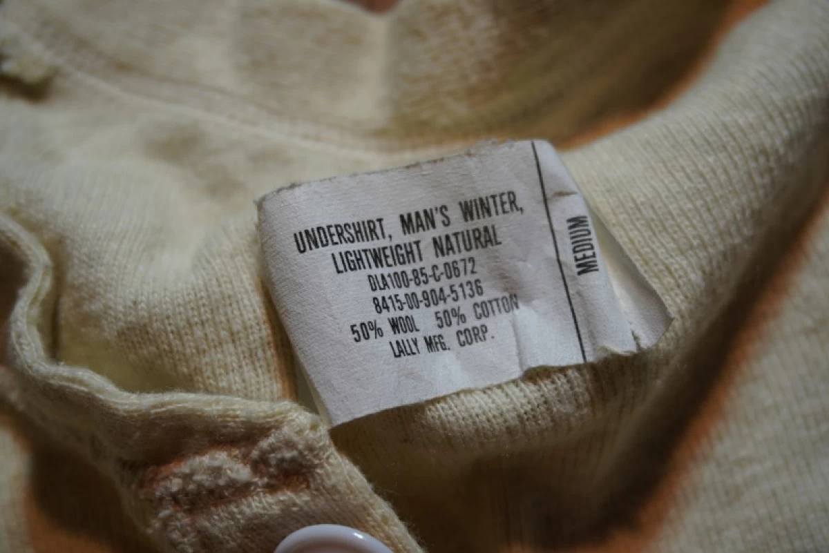 U.S.Undershirt Winter Wool/Cotton sizeM used