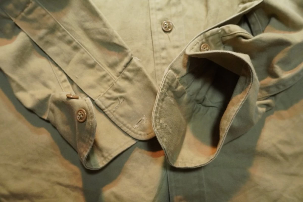 U.S.ARMY Shirt Cotton Khaki 1950年代 size16 used