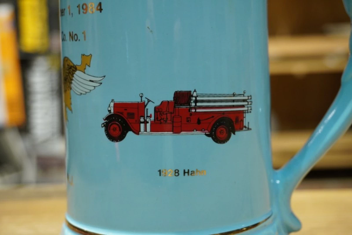 U.S.EAGLESWOOD FIRE COMPANY Beer Mug 1984年 used