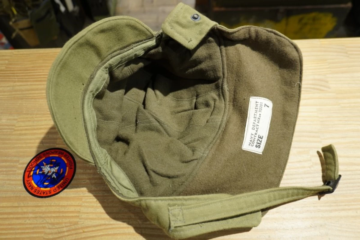 U.S.NAVY Cap for Cold Weather 1940年代 size7 new