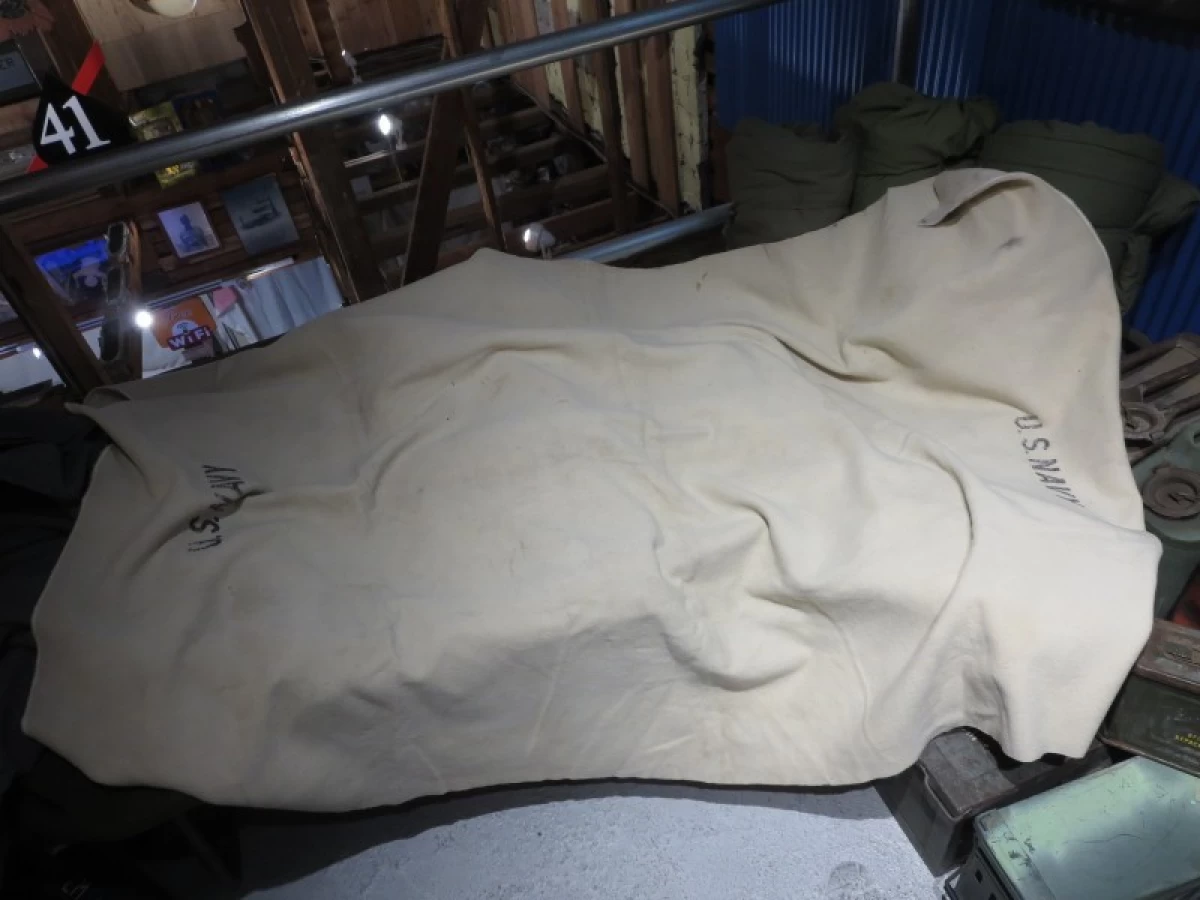 U.S.NAVY Blanket 1970年代? used