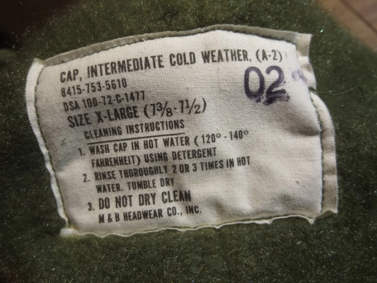 U.S.NAVY Cap Cold weather 1972年 sizeXL new?