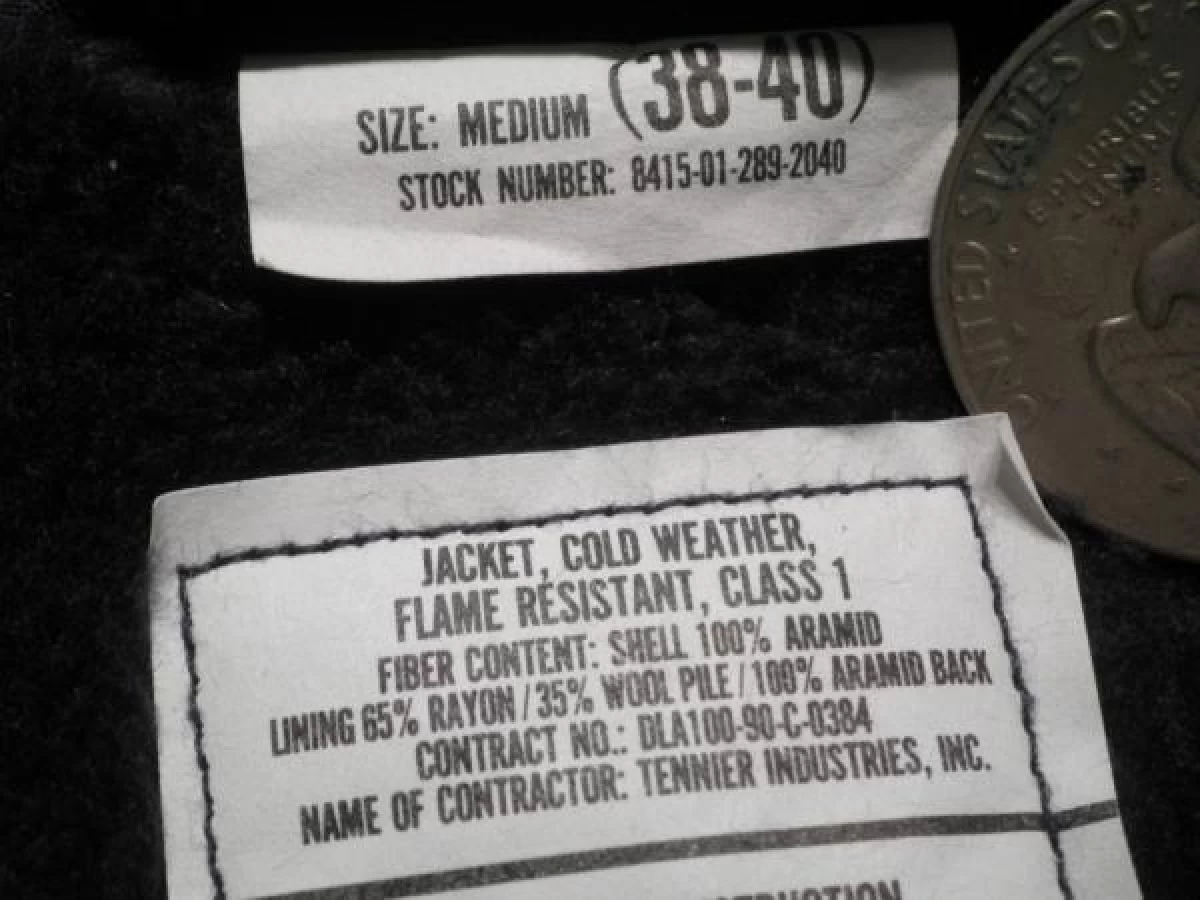 U.S.NAVY Jacket Cold Weather 1990年 sizeM used?