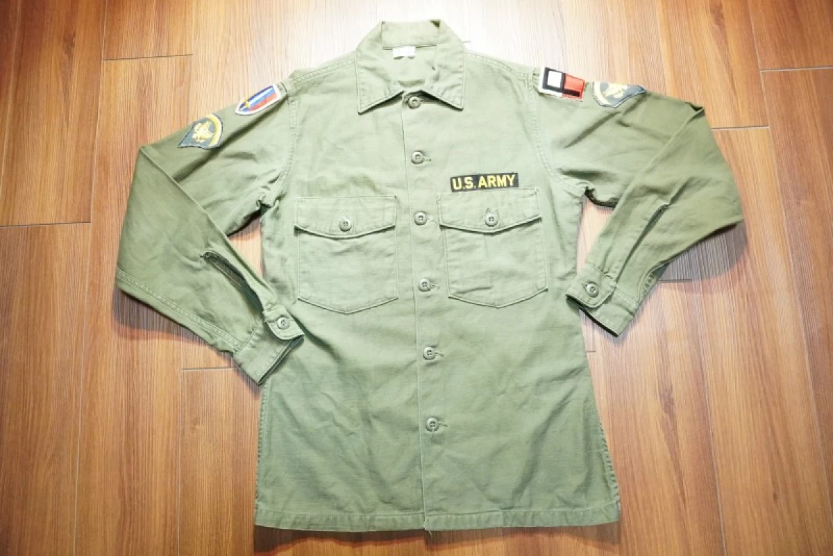 U.S.ARMY Utility Shirt Cotton 1965-66年 size14 1/2
