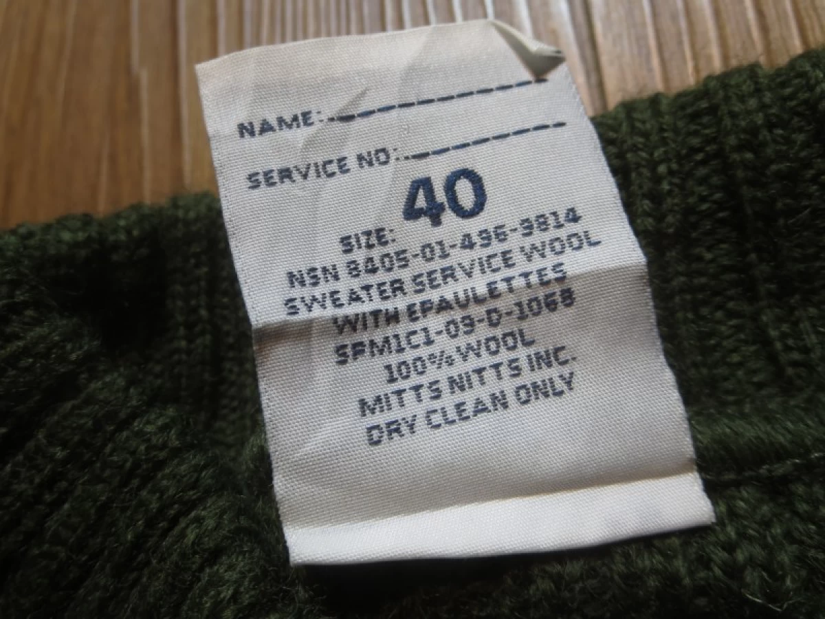 U.S.Sweater 100%Wool 2009年 size40 used