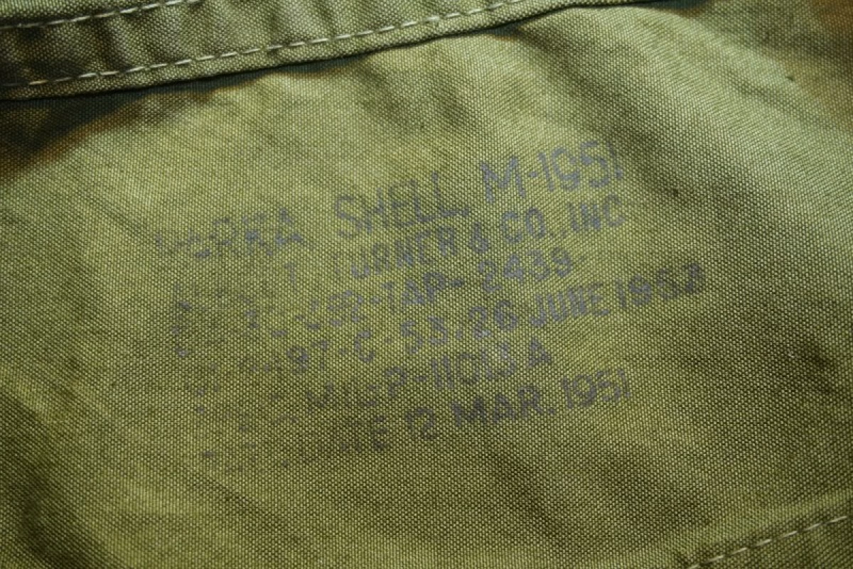 U.S.ARMY M-1951 Field Parka Shell 1953年 sizeS