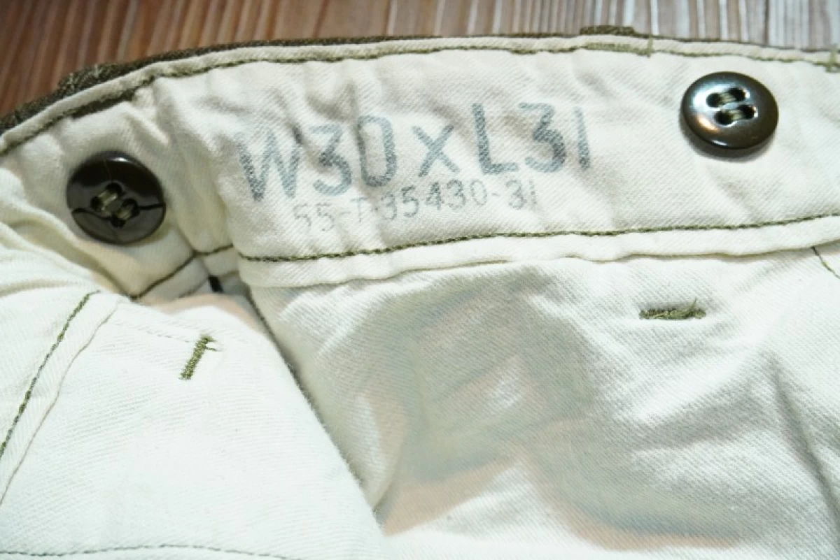 U.S.Trousers Winter WOOL/RAYON 1950年代? size30 used