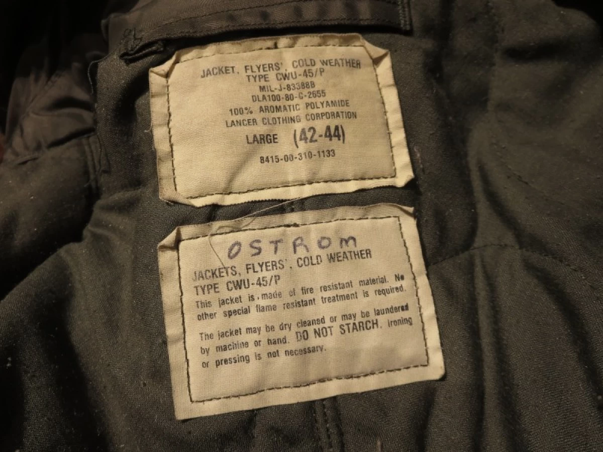 U.S.AIR FORCE Jacket CWU-45/P 1980年 sizeL used