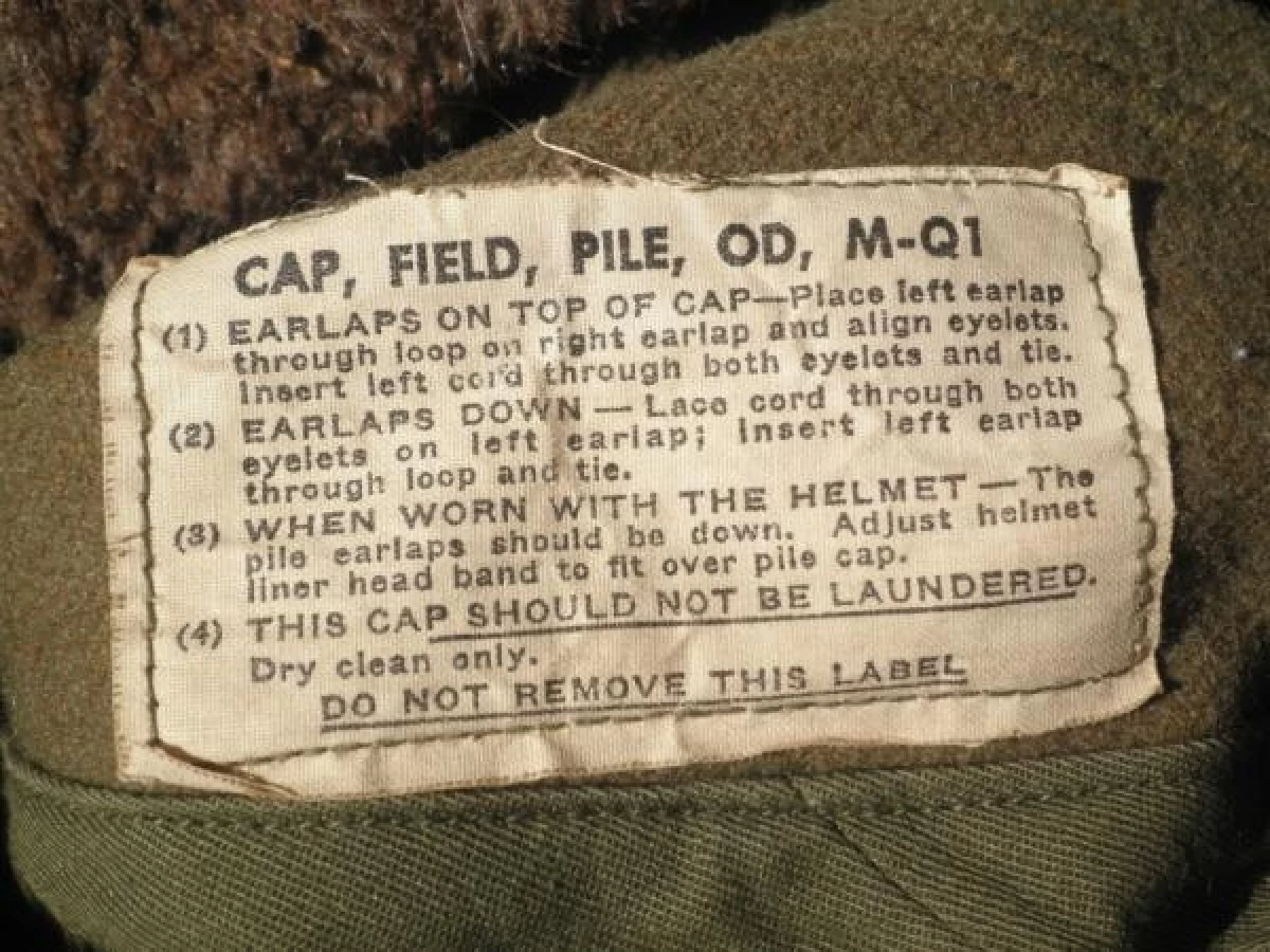 U.S.ARMY Cap Field Pile OD 1940年代? used