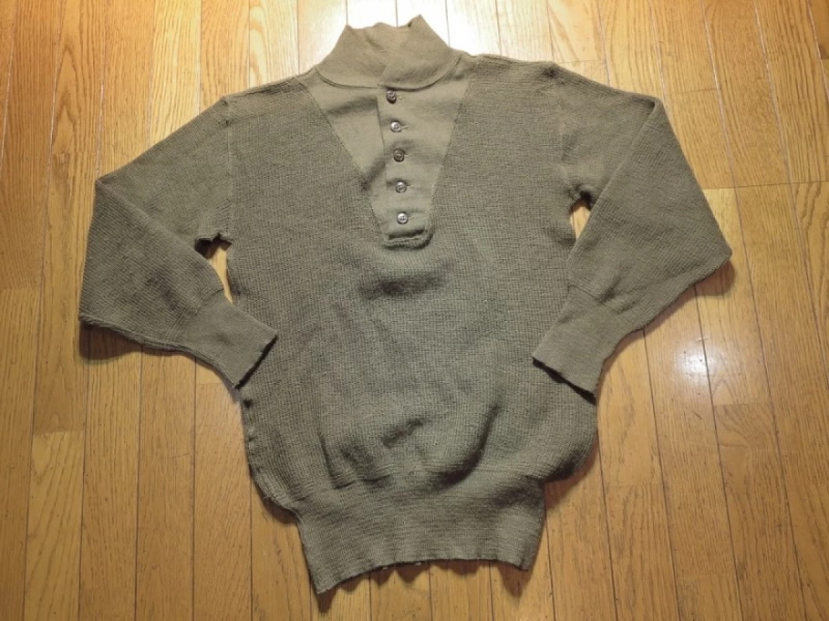 U.S.Sweaters High Neck Wool 1950年代? sizeL? used