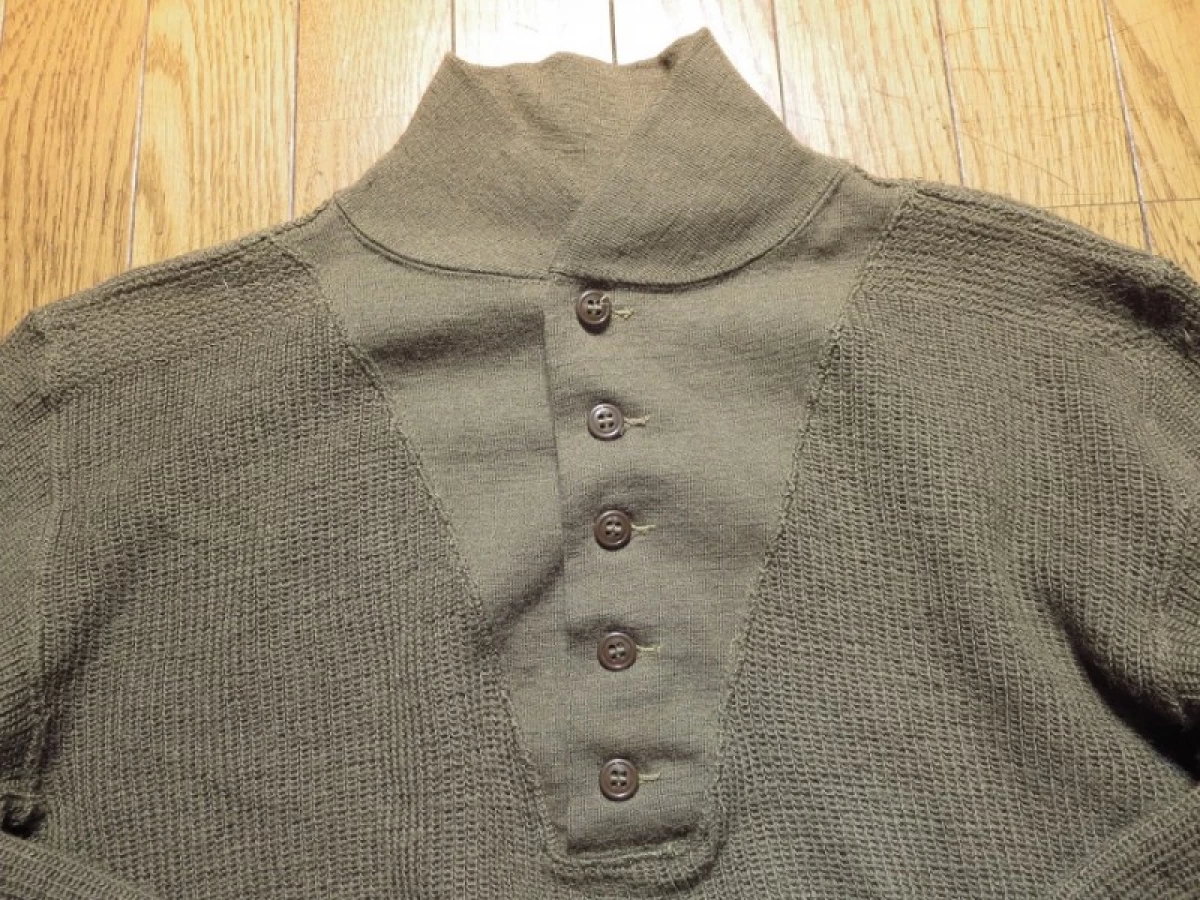 U.S.Sweaters High Neck Wool 1950年代? sizeL? used