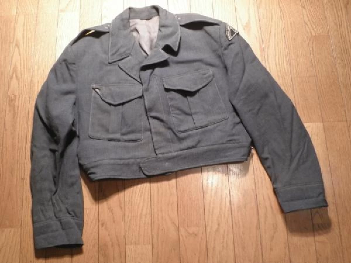 CANADA Blouse Wool Blue 1950年代 size? used