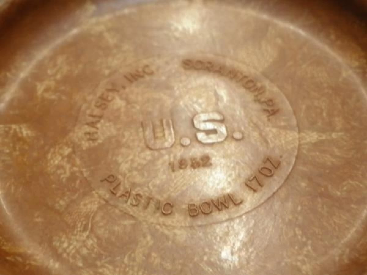 U.S.Plastic Bowl 17oz 1952年 new