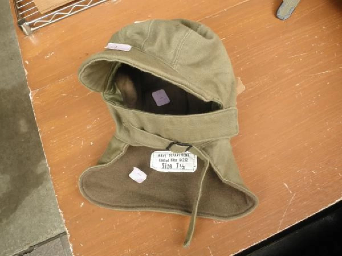 U.S.NAVY Cap for Cold Weather 1940年代 size7 1/4